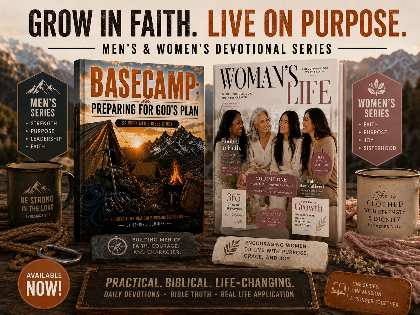 Men's and Women's Devotional Series — Grow in Faith. Live on Purpose.